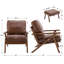 Fauteuil et repose-pieds en cuir végétalien l 25 po Juntier-1474336756