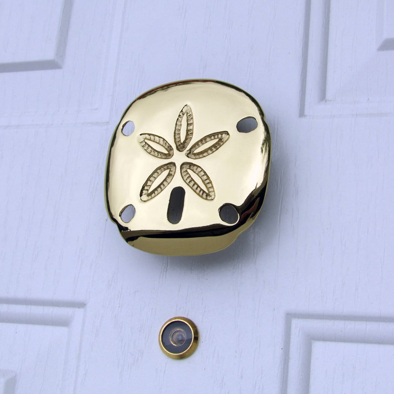Heurtoir de porte Sand Dollar, Laiton