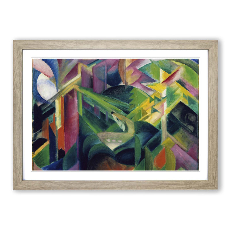 Single Picture Frame Painting, Oak