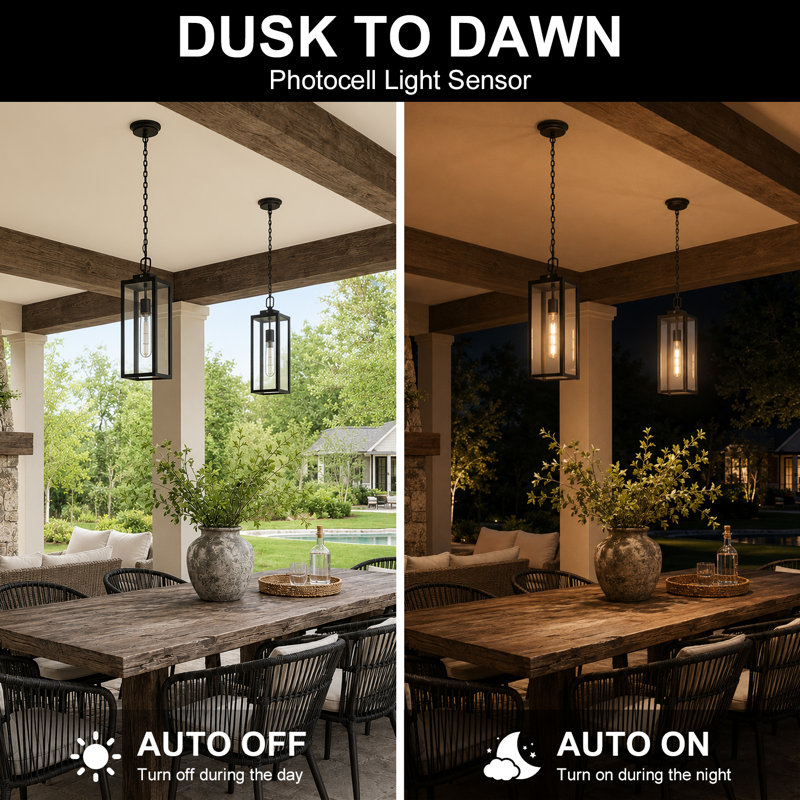 16inch Traditional 1 - Light Outdoor Pendant Light