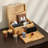 Dakota Fields Stash Box With Rolling Tray, Smell Proof Large Bamboo Storage Box With Lock, Decorative Box Set Includes Glass Jars & Grinder-808641164