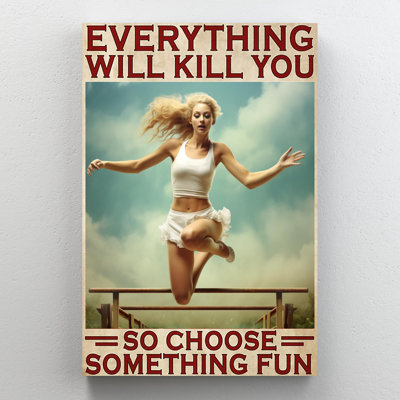 Obstacle Race, choisir quelque chose d'amusant sur toile, impression