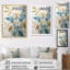 «Gold and Blue Abstract Botanical - Abstract Botanicals», reproduction sur toile-775397029-775397030