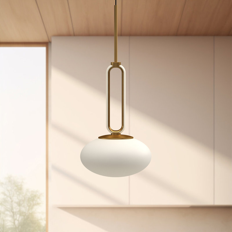 Tavira 1 - Light LED Single Pendant, Brushed Gold