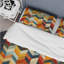 Orange Green Chevron - Chevron Duvet Cover Set-109174278