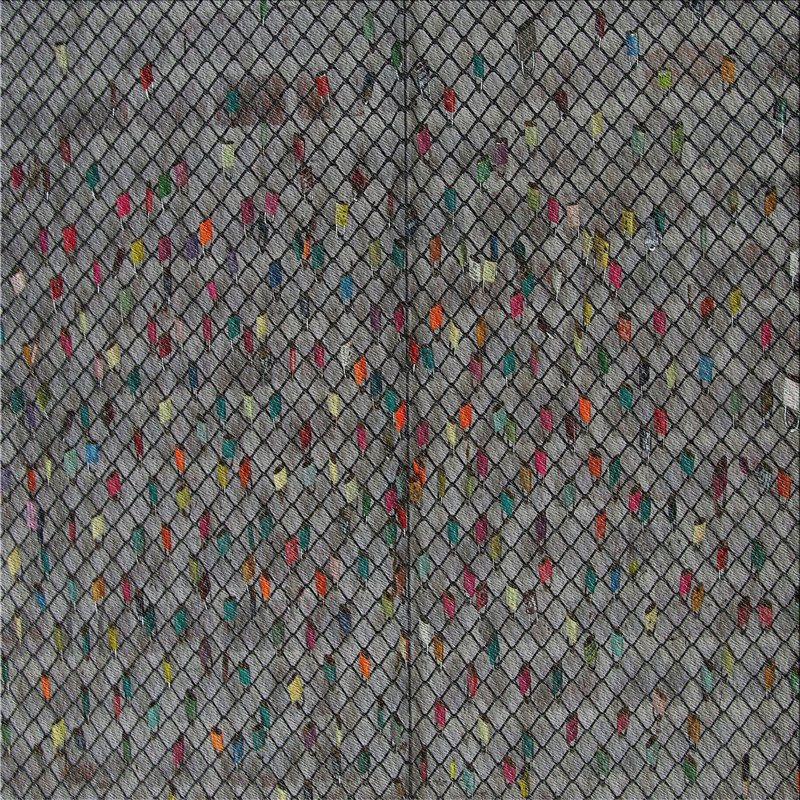Tapis décoratif géométrique brun Juanita, Carré 8 pi