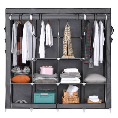 Zimtown DIY 12 Cube Portable Closet, Plastic Clothes Wardrobe