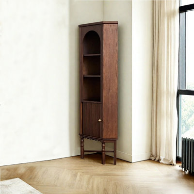 French Style Light Luxury Corner Bookcase