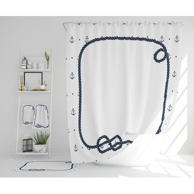 Nazeeha Polyester Shower Curtain Set