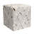 Galaxy Silver Cowhide Pouf 18"