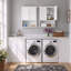 Armoire de salle de bain murale blanche l 24 po x H 30 po avec portes à fermeture douce, tablette ajustable et tablette ouverte VANIRror-129753620