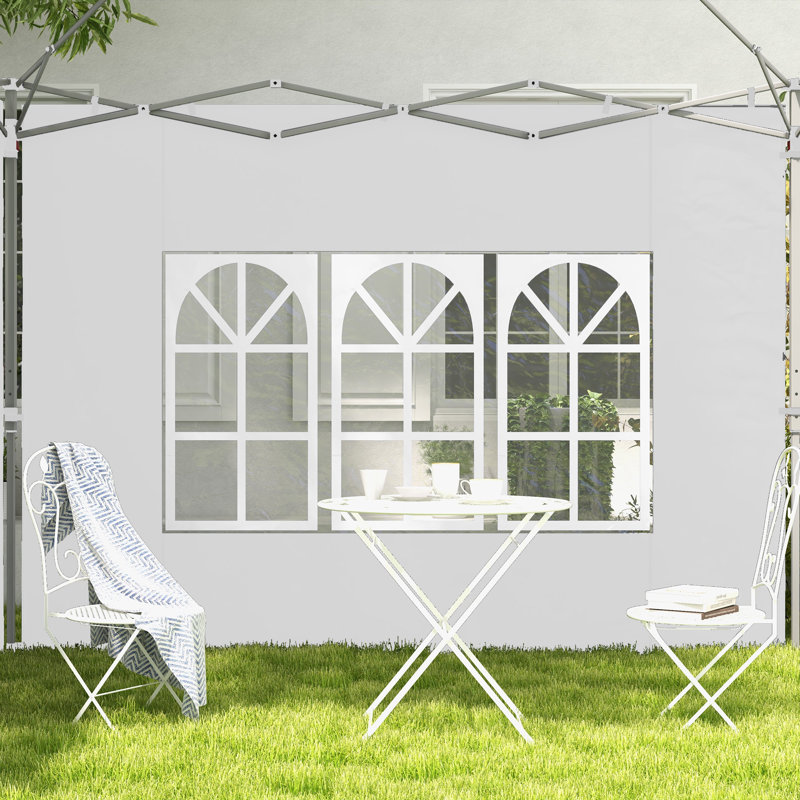 Bucherie Dakota Fields Plastic Side Wall for Canopy, White