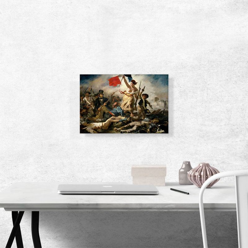 Liberté guidant les gens - Impression, H 12 po x l 18 po x P 0,75 po