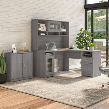 Small Computer Desk in Gray