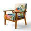 Chaise rembourrée Abstract Botanicals-732683948