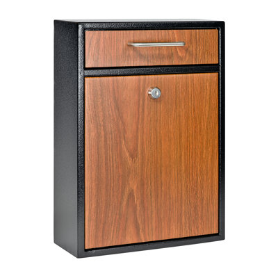 Steel Wall Mounted Mailbox with Magnetic Closure