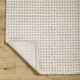 Auria Chevron Handmade Flatweave Wool/Polyester Area Rug in Light Silver/Pewter