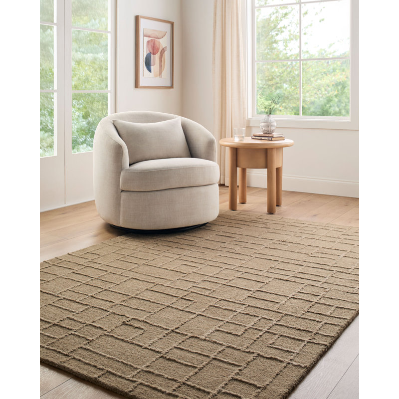 Matterhorn Handmade Area Rug, Taupe/Sandstone/Beige, Rectangle 2' x 3'