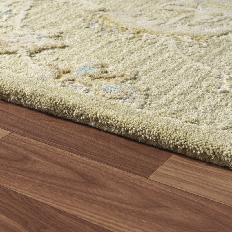 Tapis d'intérieur en laine touffeté à la main Traditional, Rectangle 5 pi x 7 pi 9 po