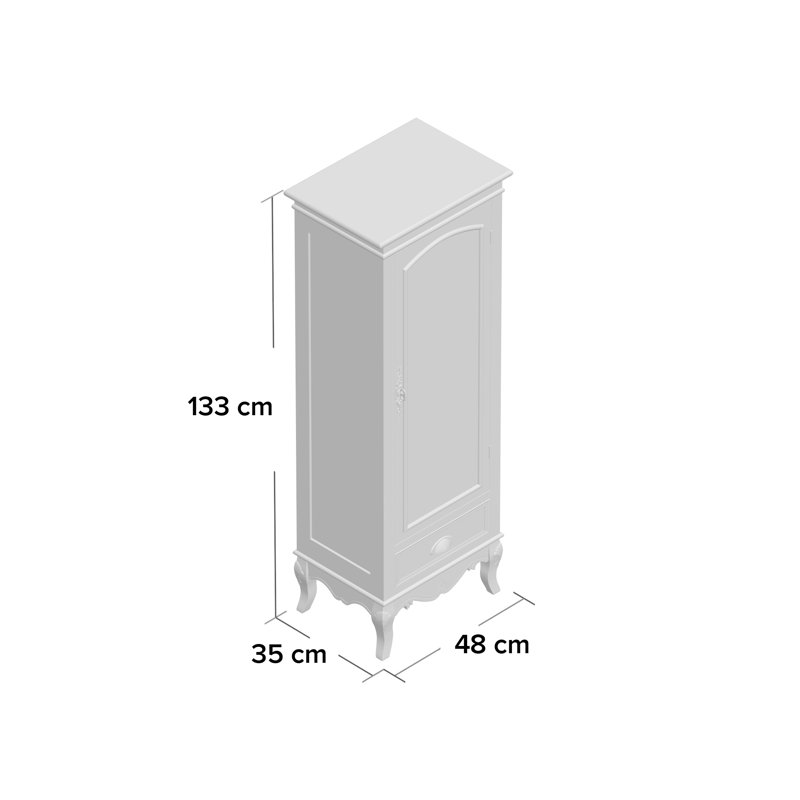 Circee Display Cabinet, White