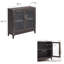 Armoire Beckett en bois manufacturé de couleur anthracite