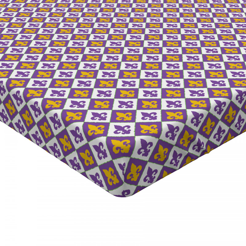 Microfiber Geometric Fitted Sheet, Full Fitted Sheet