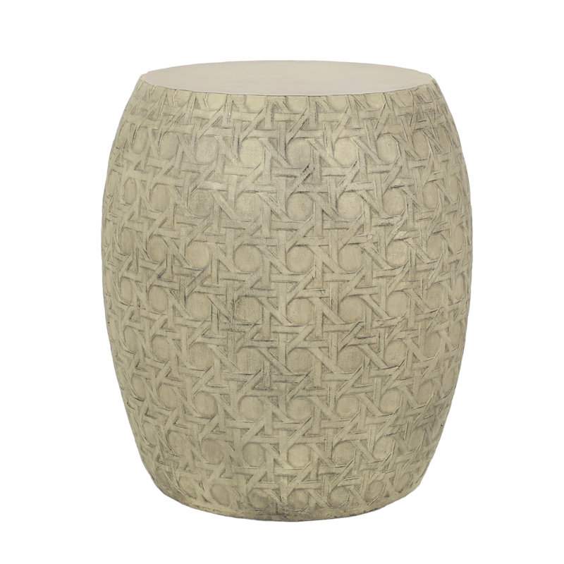 Lightweight Concrete Side Table For Patio
