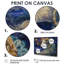 Bleu, blanc, astrologie, cosmique, alpiniste, Capricorne II - astronomie, art mural-905904299-905904351