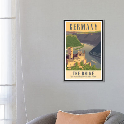 Allemagne, affiche de voyage par Jim Zahniser - impression d'art graphique