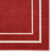 Argentino Abstract Machine Woven Chenille Area Rug in Red