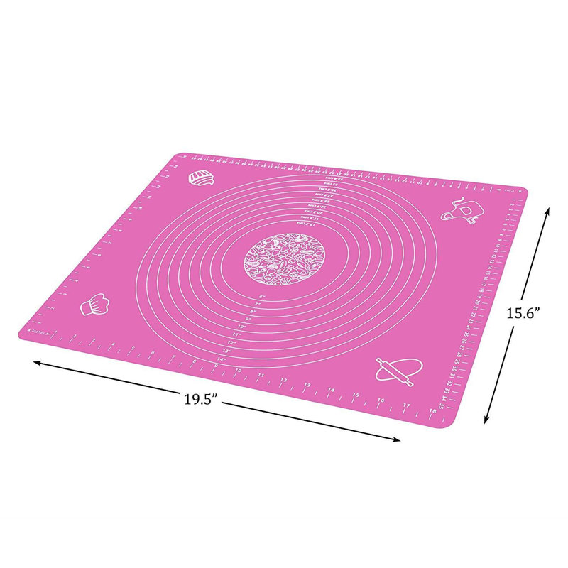 40x60cm Full Size Large Silicone Baking Mat With Measurements | Non-stick Pastry Mats For Rolling Dough | Non-slip - Heat Resistant |