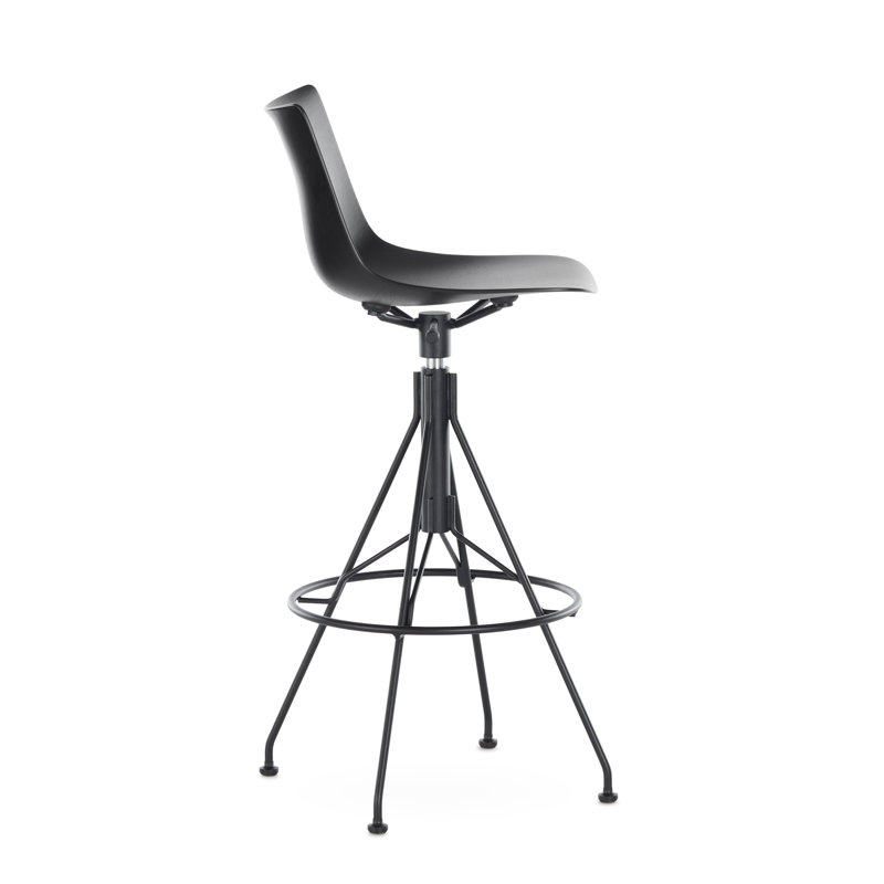 C.Koya Stool, Black, Black wood
