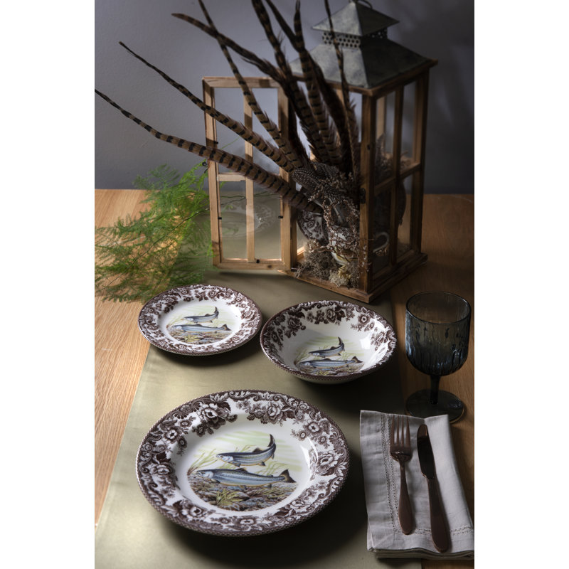 Assiette à salade 8 po Spode Woodland