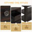 Console en bois de pin massif 48 po, table d'appoint moderne avec 3 tiroirs de rangement et 2 tablettes