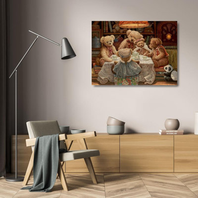 Art sur toile tendu avec la galerie Alcott Hill® Kruskamp, Janet: Teddy Bear Tea Party 54387
