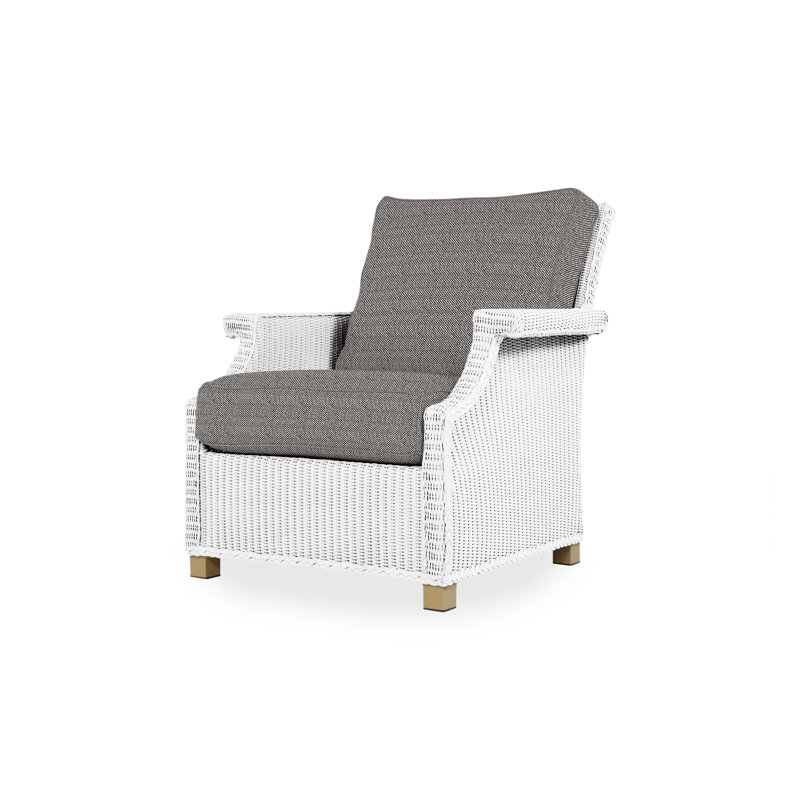 Hamptons Outdoor Lounge Chair, Cottage Pepper, White
