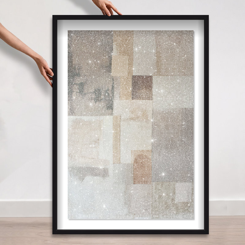Dustveil (I) Shadowbox Abstract Print by Oliver Gal, Black Frame, 10 x 15, 46.5"H x 31.5"W, Black Frame