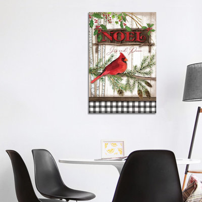 Noel Cardinal by Mollie B. - 1 Piece Wrapped Canvas Wall Art