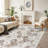 Machine Washable Non-Slip Oriental Area Rug Brown/Beige-374080724