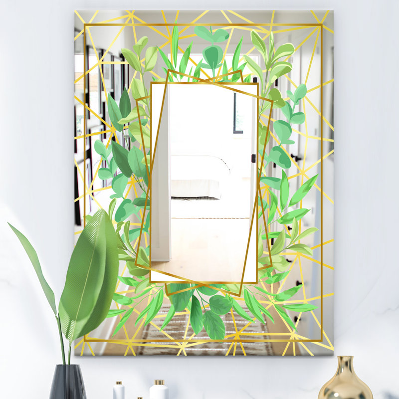 Miroir décoratif efflorescent, H 39,4 po x l 29,5 po