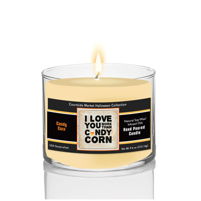 Bougie parfumée au maïs sucré, 272 g (9,6 oz), en cire de soya, dans un pot en verre