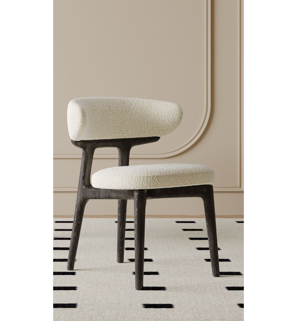 Ceri 18'' H Upholstered Side Chair George Oliver Frame 