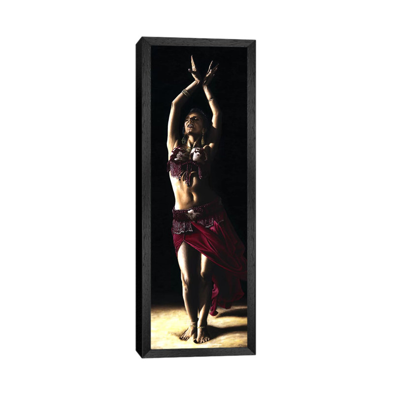 Desert Dancer by Richard Young - Panoramic Gallery-Wrapped Canvas Giclée on Canvas, 152.4 cm H x 50.8 cm W, Black Framed