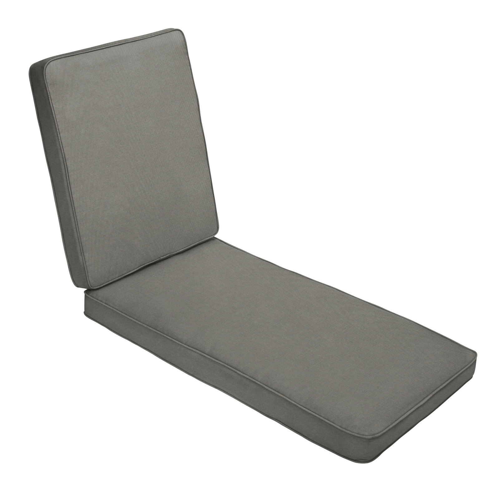 Ricmod Sunbrella® Seat and Back Cushion, Charcoal Gray, 25" W x 79" D