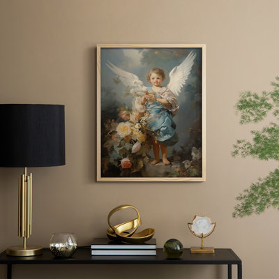 «Religious Series CDxxxxxx», reproduction encadrée - bois massif