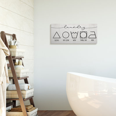 Symbole de lessive simple et rustique