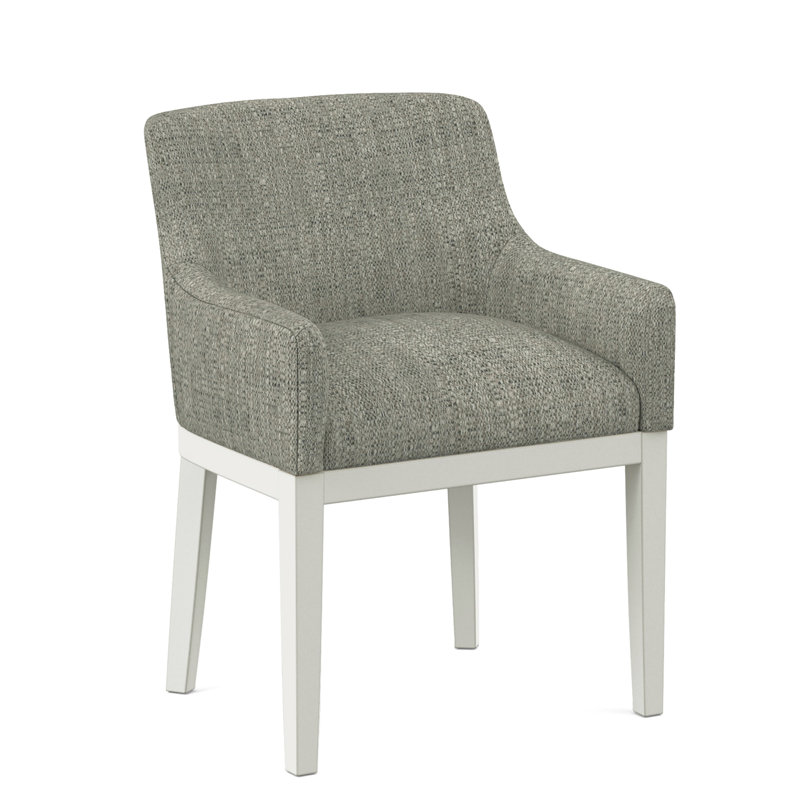 Upholstered Arm Chair, Applause Bravo, White