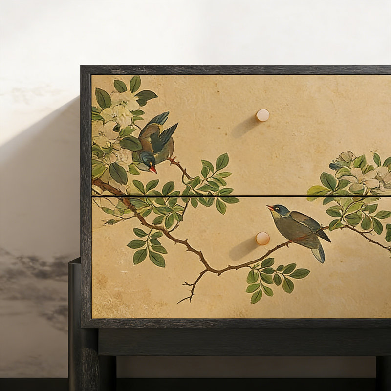 Armoire de rangement Vintage, Noir