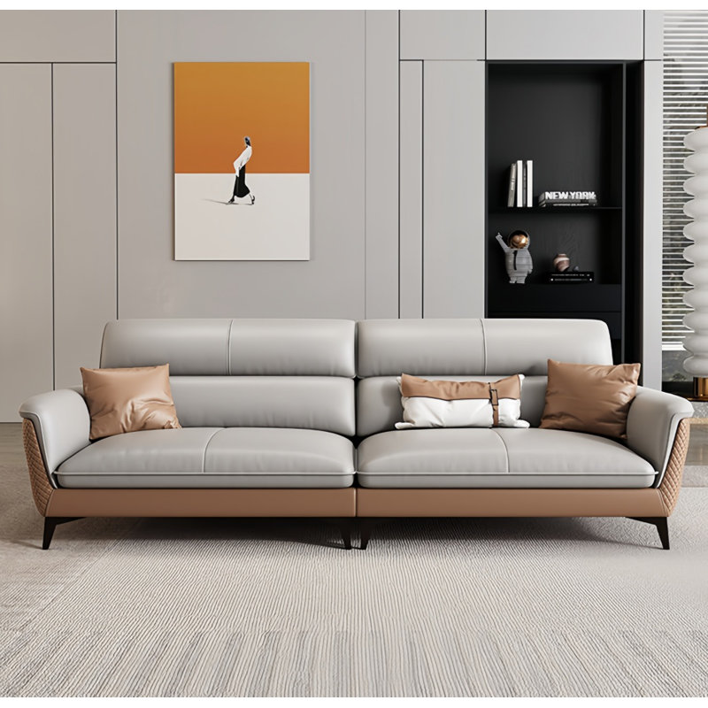 Minimalist Creative Faux Leather Sofa