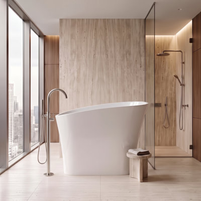 Baignoire profonde 47 "à trempage profond japonais